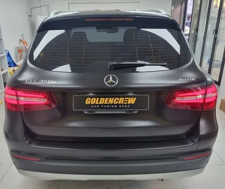 벤츠 GLC 350e 사틴 블랙 전체랩핑 시공기 / 서울 강서구