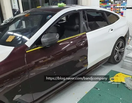 BMW GT 640i 사틴프로즌바닐라 전체랩핑_여의도랩핑_마포랩핑 / 서울 강서구