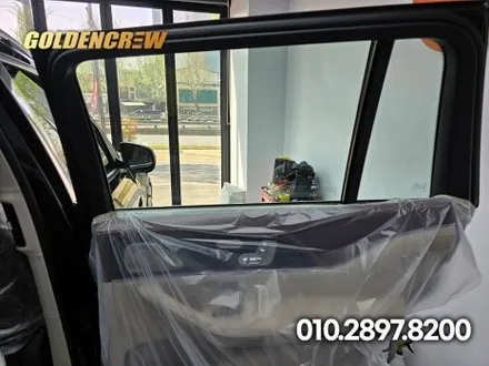 gls 투톤랩핑 벤츠 suv 외관 변신! 블랙&실버 조합 인기 시공 / 서울 강서구 공항동