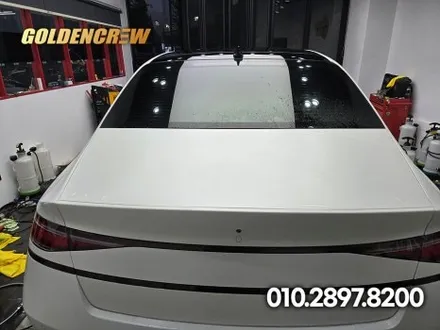 제네시스 G90 무광 화이트｜무광 ppf 전체시공으로 완성된 럭셔리 감성 / 서울 강서구 공항동