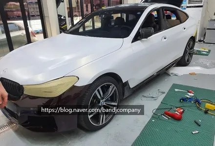 BMW GT 640i 사틴프로즌바닐라 전체랩핑_여의도랩핑_마포랩핑 / 서울 강서구