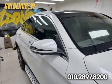 다이아몬드 화이트 전체랩핑 시공으로 이쁘게 변신한 벤츠 GLC300E / 서울 강서구