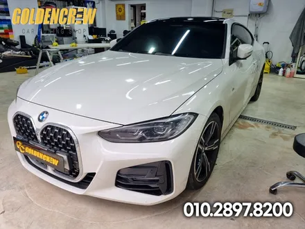 강서구 랩핑 전문샵에서 유광블랙 루프스킨 시공한  BMW 4시리즈 / 서울 강서구