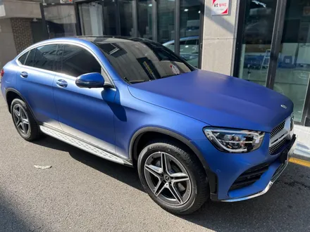 벤츠 GLC 300e 무광블루 전체랩핑 / 서울 강서구