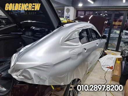 영등포 BMW 6GT 전체랩핑 필름은 3M 사틴화이트알루미늄 / 서울 강서구