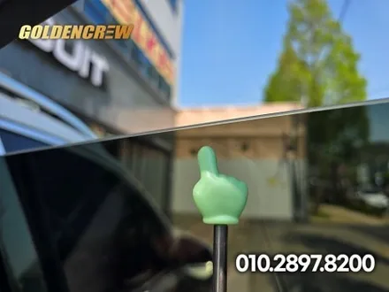 gls 투톤랩핑 벤츠 suv 외관 변신! 블랙&실버 조합 인기 시공 / 서울 강서구 공항동