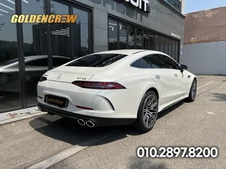 벤츠 gt43amg 인기필름 사틴화이트펄로 신차출고시 전체랩핑 / 서울 강서구 공항동