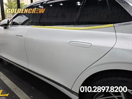 제네시스 G90 무광 화이트｜무광 ppf 전체시공으로 완성된 럭셔리 감성 / 서울 강서구 공항동
