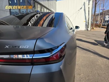 강서 광명 bmw i7 전체랩핑 사틴 다크 그레이 시공기｜고급감 끝판왕 / 서울 강서구 공항동