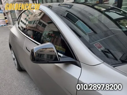 자동차랩핑 전문점에서 시공한 테슬라 모델Y 전체랩핑 / 서울 강서구
