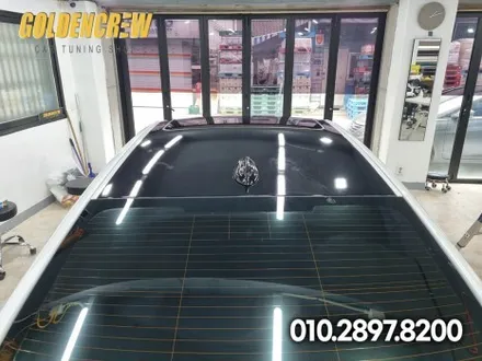 강서구 랩핑 전문샵에서 유광블랙 루프스킨 시공한  BMW 4시리즈 / 서울 강서구