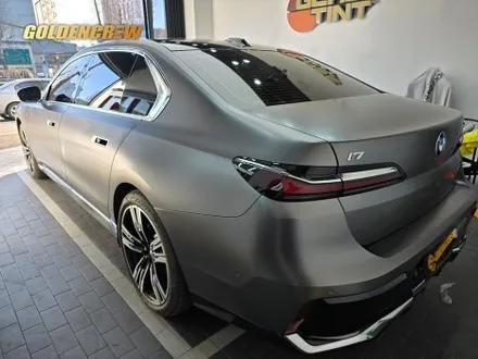 강서 광명 bmw i7 전체랩핑 사틴 다크 그레이 시공기｜고급감 끝판왕 / 서울 강서구 공항동