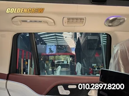 gls 투톤랩핑 벤츠 suv 외관 변신! 블랙&실버 조합 인기 시공 / 서울 강서구 공항동