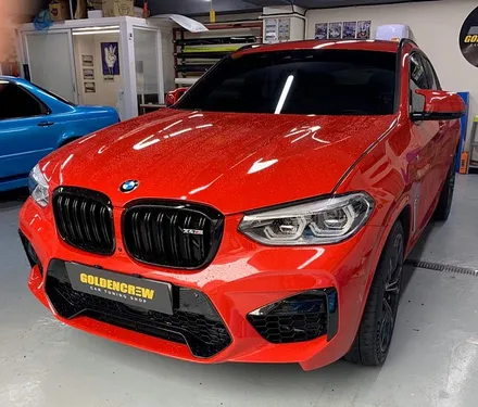 BMW X4M 부분 래핑!_루프스킨_사이드미러_에어 브리더_스포일러 / 서울 강서구