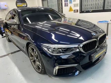 BMW M550d 사틴다크그레이!#전체랩핑#PPF#프론트패키지#부분랩핑#데칼#유리막코팅#크롬다이#크롬죽이기 / 서울 강서구
