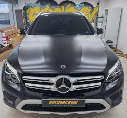 벤츠 GLC 350e 사틴 블랙 전체랩핑 시공기 / 서울 강서구