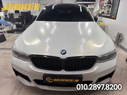 영등포 BMW 6GT 전체랩핑 필름은 3M 사틴화이트알루미늄 / 서울 강서구