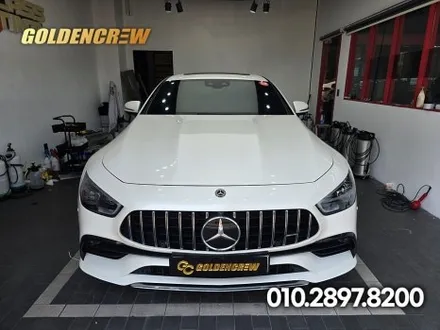 벤츠 gt43 amg 루프스킨 부분랩핑으로 고급스러운 블랙 포인트 완성 / 서울 강서구 공항동