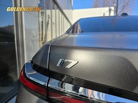 강서 광명 bmw i7 전체랩핑 사틴 다크 그레이 시공기｜고급감 끝판왕 / 서울 강서구 공항동