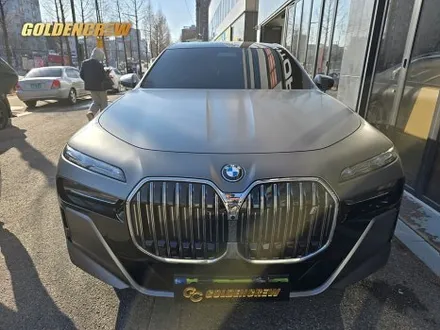 강서 광명 bmw i7 전체랩핑 사틴 다크 그레이 시공기｜고급감 끝판왕 / 서울 강서구 공항동