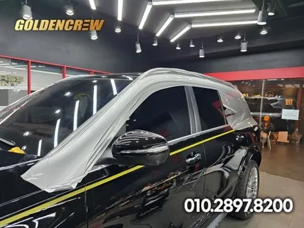 gls 투톤랩핑 벤츠 suv 외관 변신! 블랙&실버 조합 인기 시공 / 서울 강서구 공항동