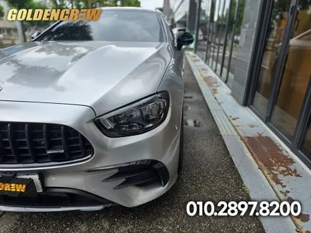 벤츠 E53 amg 쿠페 gt실버 고광택랩핑으로 멋지게 변신했어요 / 서울 강서구 공항동