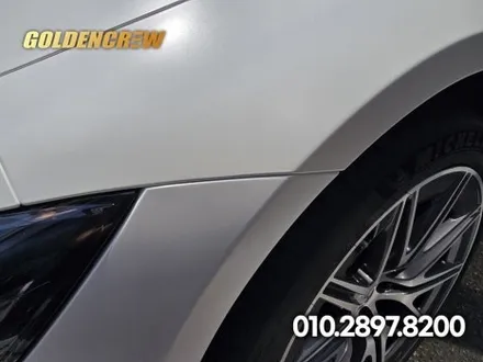 벤츠 gt43amg 인기필름 사틴화이트펄로 신차출고시 전체랩핑 / 서울 강서구 공항동