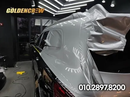 gls 투톤랩핑 벤츠 suv 외관 변신! 블랙&실버 조합 인기 시공 / 서울 강서구 공항동