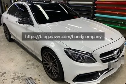 c클래스 AMG의 끝판왕 c63 사틴블랙으로 무섭게 변신하기_강서구랩핑_공항동랩핑 / 서울 강서구