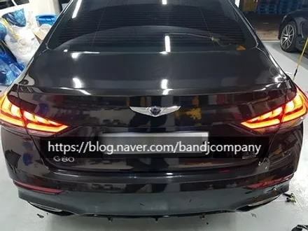 포스나는 현대 G80 스포츠 유광블랙 메탈릭 전체랩핑_서울랩핑_가양랩핑 / 서울 강서구