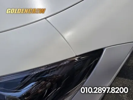 벤츠 gt43amg 인기필름 사틴화이트펄로 신차출고시 전체랩핑 / 서울 강서구 공항동