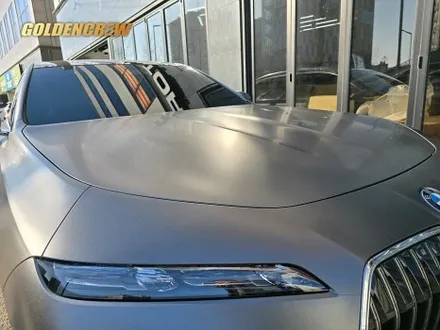 강서 광명 bmw i7 전체랩핑 사틴 다크 그레이 시공기｜고급감 끝판왕 / 서울 강서구 공항동