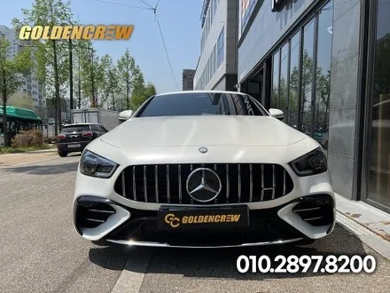 벤츠 gt43amg 인기필름 사틴화이트펄로 신차출고시 전체랩핑 / 서울 강서구 공항동