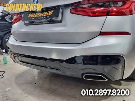 영등포 BMW 6GT 전체랩핑 필름은 3M 사틴화이트알루미늄 / 서울 강서구
