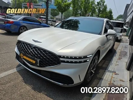 제네시스 G90 무광 화이트｜무광 ppf 전체시공으로 완성된 럭셔리 감성 / 서울 강서구 공항동