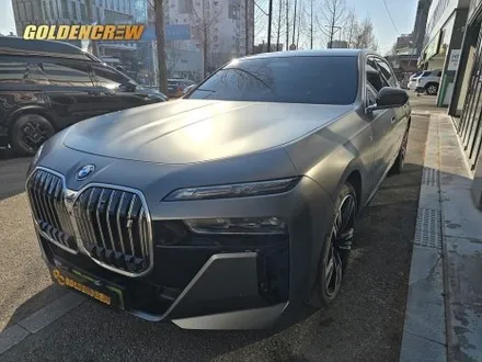 강서 광명 bmw i7 전체랩핑 사틴 다크 그레이 시공기｜고급감 끝판왕 / 서울 강서구 공항동