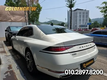 제네시스 G90 무광 화이트｜무광 ppf 전체시공으로 완성된 럭셔리 감성 / 서울 강서구 공항동