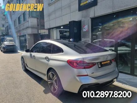 영등포 BMW 6GT 전체랩핑 필름은 3M 사틴화이트알루미늄 / 서울 강서구