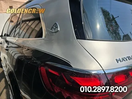 gls 투톤랩핑 벤츠 suv 외관 변신! 블랙&실버 조합 인기 시공 / 서울 강서구 공항동