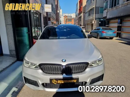 영등포 BMW 6GT 전체랩핑 필름은 3M 사틴화이트알루미늄 / 서울 강서구