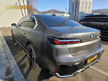 강서 광명 bmw i7 전체랩핑 사틴 다크 그레이 시공기｜고급감 끝판왕 / 서울 강서구 공항동
