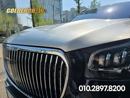 gls 투톤랩핑 벤츠 suv 외관 변신! 블랙&실버 조합 인기 시공 / 서울 강서구 공항동