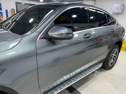 벤츠 GLC 300e 무광블루 전체랩핑 / 서울 강서구