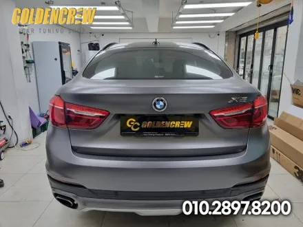 BMW X6 유광그레이 전체랩핑(유광그레이,공구리랩핑) / 서울 강서구