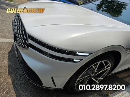 제네시스 G90 무광 화이트｜무광 ppf 전체시공으로 완성된 럭셔리 감성 / 서울 강서구 공항동