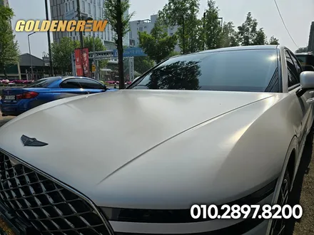 제네시스 G90 무광 화이트｜무광 ppf 전체시공으로 완성된 럭셔리 감성 / 서울 강서구 공항동