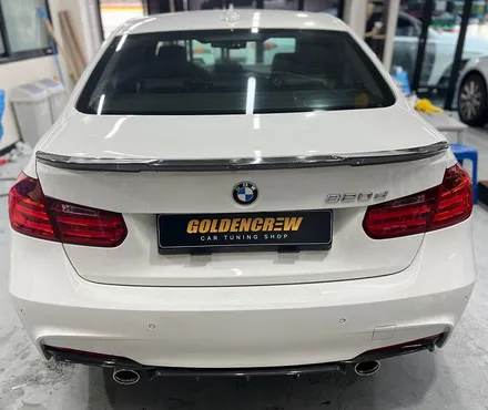 BMW 320d 전체랩핑 시공_다크옐로우랩핑_강서구랩핑_강서구ppf_차량드레스업_M범퍼랩핑 / 서울 강서구