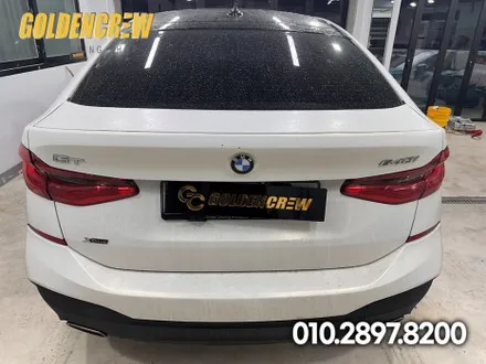 영등포 BMW 6GT 전체랩핑 필름은 3M 사틴화이트알루미늄 / 서울 강서구
