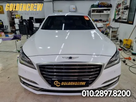 제네시스 G80 루프스킨 유광블랙 3M2080 부천랩핑 시공 / 서울 강서구