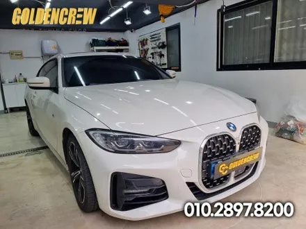 강서구 랩핑 전문샵에서 유광블랙 루프스킨 시공한  BMW 4시리즈 / 서울 강서구